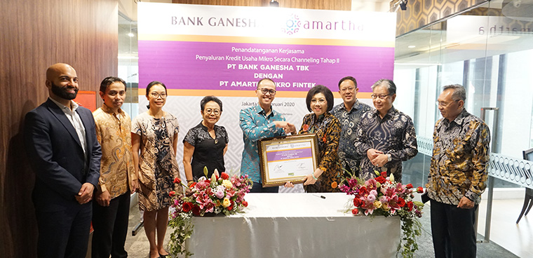 Bank Ganesha Perkuat Kerjasama Dengan Amartha untuk Penyaluran Kredit UMKM 