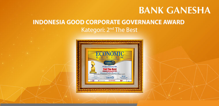 Bank Ganesha Meraih Penghargaan Indonesia GCG Award 2021