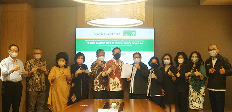Kerjasama Joint Financing Bank Ganesha & Equity Finance Indonesia