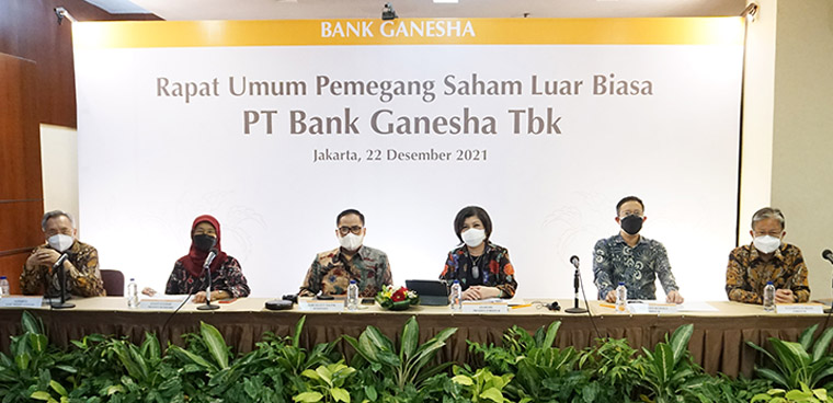 Rapat Umum Pemegang Saham Luar Biasa PT Bank Ganesha Tbk