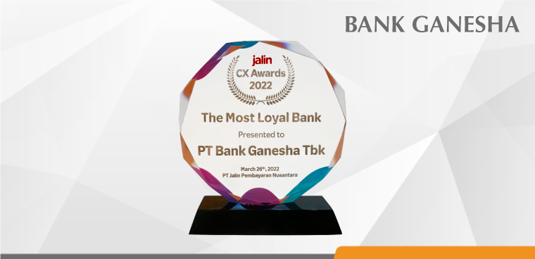 Bank Ganesha Menerima Penghargaan Jalin CX Awards 2022 