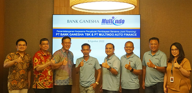 Kerjasama Joint Financing Bank Ganesha dan Multindo Auto Finance