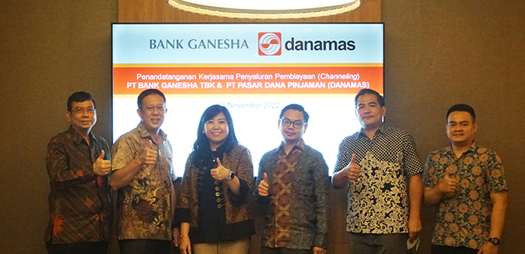 Kerjasama Channeling Bank Ganesha dan Danamas Untuk Sektor UMKM