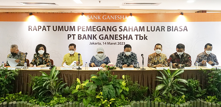 Rapat Umum Pemegang Saham Luar Biasa Bank Ganesha 2023