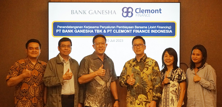 Kerjasama Joint Financing Bank Ganesha dan Clemont Finance