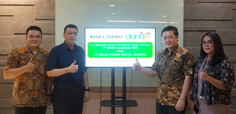 Kerjasama Channeling Bank Ganesha dan Danain