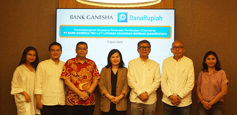 Kerjasama Channeling Bank Ganesha dan DanaRupiah 