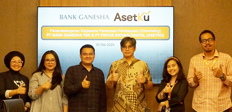 Kerjasama Channeling Bank Ganesha dan AsetKu