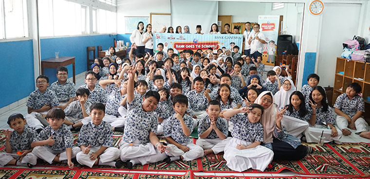 Bank Ganesha Mengadakan Kegiatan ‘Bank Goes To School’ di SD Sumbangsih Grogol, Jakarta Barat