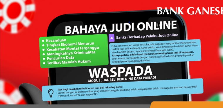 Waspada Bahaya & Modus Jual Beli Rekening Judi Online 