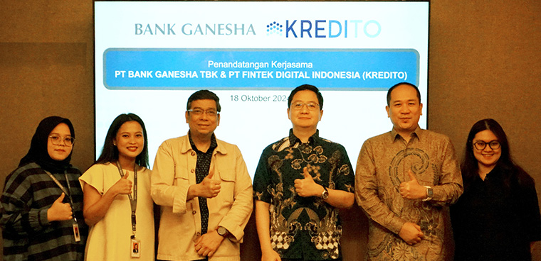 Kerjasama Channeling Bank Ganesha dan Kredito