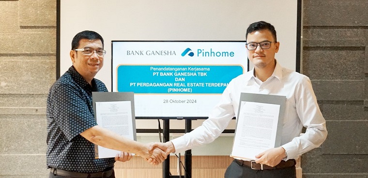 Kerjasama Referral Pembiayaan KPR Bank Ganesha dan Pinhome