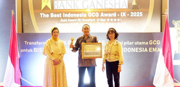 Bank Ganesha Menerima Penghargaan The Best Indonesia GCG Award 2025