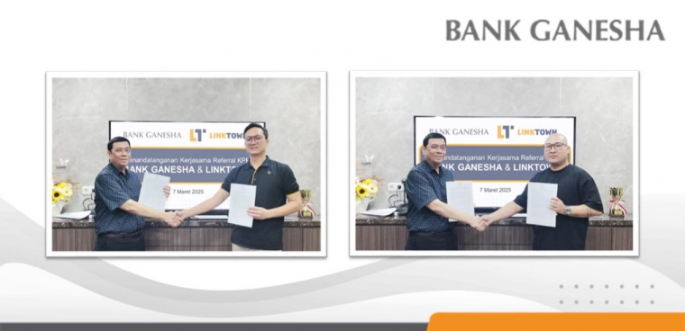 Kerjasama Referral untuk KPR dan KPP antara Bank Ganesha dan Linktown