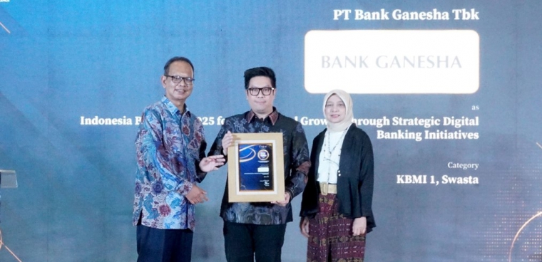 Bank Ganesha Raih Indonesia Best Bank Award 2025
