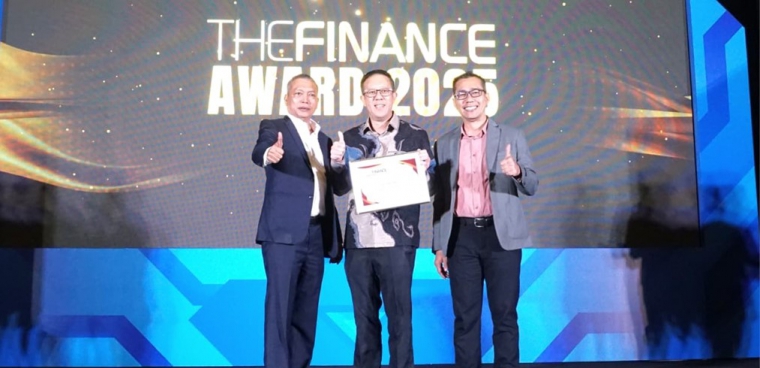 Bank Ganesha mendapatkan penghargaan The Finance Top 20 Financial Institution Award 2025