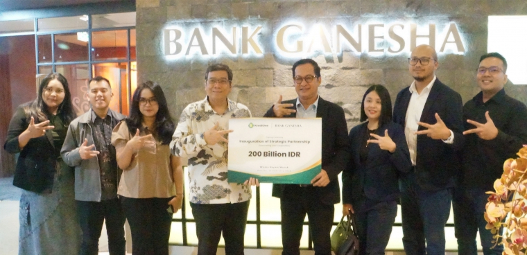 Kerjasama Channeling Bank Ganesha dan KrediOne