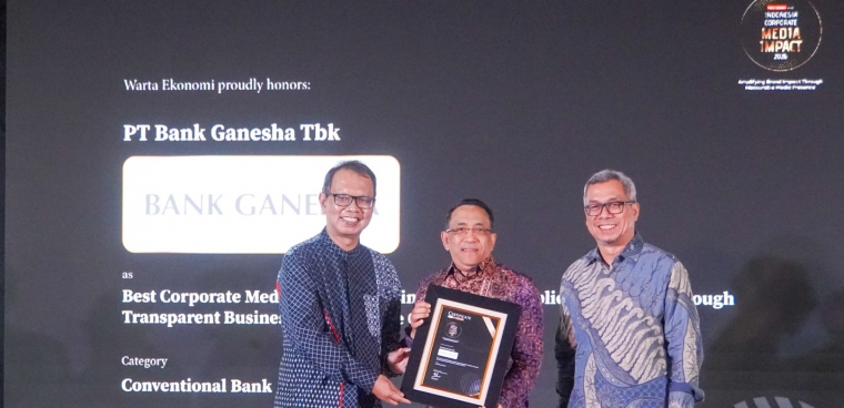 Bank Ganesha raih penghargaan dalam Best Corporate Media Impact 2026
