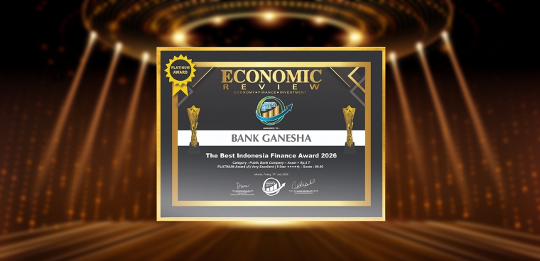 Bank Ganesha raih penghargaan The Best Indonesia Finance Award 2026