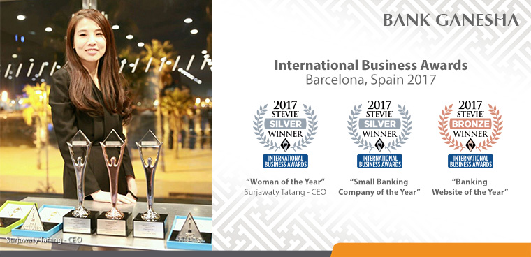 Bank Ganesha Mendapat Penghargaan International Business Awards
