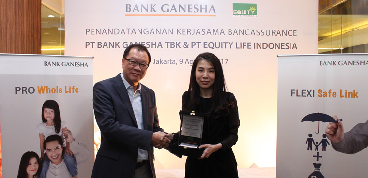 Bank Ganesha dan Equity Pasarkan Bancassurance