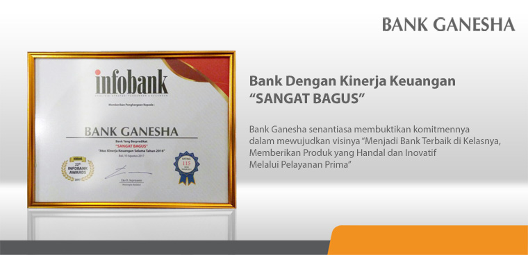 Bank Ganesha Raih Infobank Award