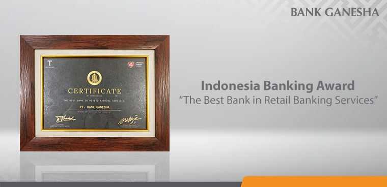Bank Ganesha Menerima Indonesia Banking Award 2018