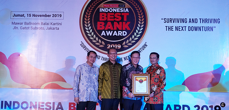 Bank Ganesha Menerima Penghargaan Indonesia Best Bank Award 2019